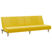 Divano letto in tessuto giallo chiaro 02_0020417