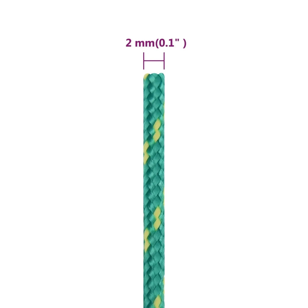 Corda | Fune per barca Verde 2 mm 500 m in Polipropilene