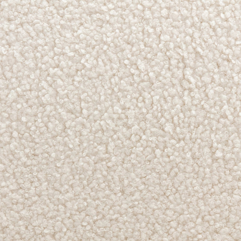 Poltrona scandinava in legno di hevea tinto noce, crema
