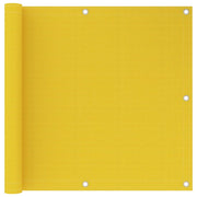 Schermo per balcone schermo per la privacy 90 x 600 cm HDPE giallo 02_0010205