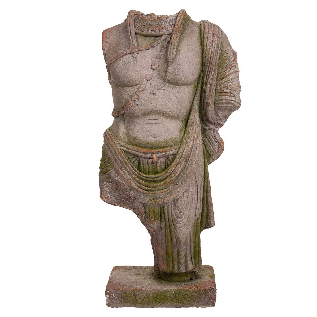Busto decorativo in magnesio 38x22x76h