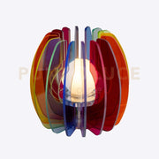 LAMPADA PICCOLA IRIDE IN CRISTALLO ACRILICO 1 LUCE ATTACCO E14 MULTICOLOR