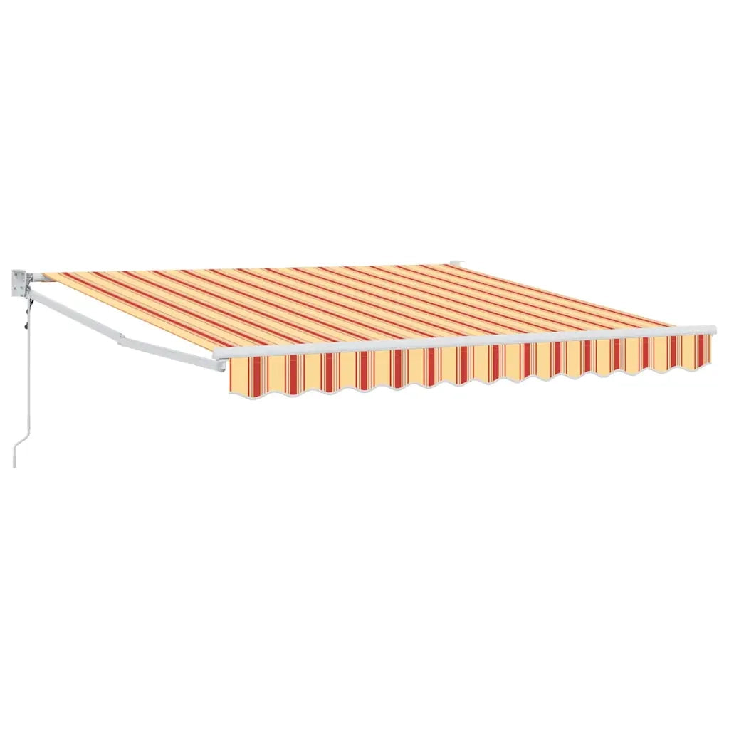 Tenda retrattile-Tenda parasole per balcone Giallo e Arancione 300 x 250 cm 315259