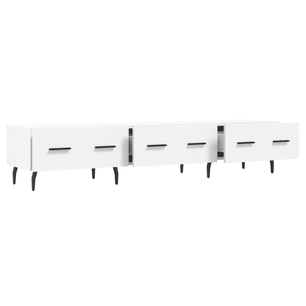 Mobile Porta TV Bianco 150x36x30 cm in Legno Multistrato 829164
