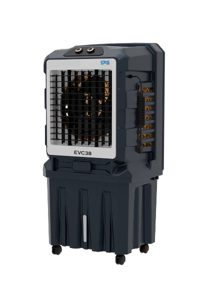 KRS EVC38 Raffrescatore evaporativo portatile  in plastica 3.800 mc/h 585x440x1200 180l Nero