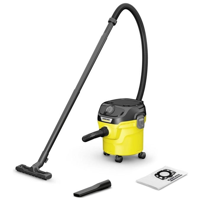 Kärcher 1.628-401.0 KWD 1 Aspirapolvere Bidone Secco e Bagnato 12 L 1000 W colore Nero Giallo