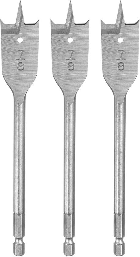 Spatola da legno 3 pezzi - Plastica da legno - Houtbewerking - Acciaio inossidabile di alta qualità - Cambio rapido 1/4 pollice - Punte taglienti a doppia faccia