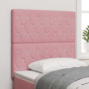 Testiera LED con strisce LED con testiera Rosa 100 cm Velluto 3338359