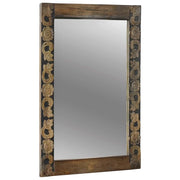 Specchio da parete Rettangolare Marrone Noce 70 x 50 cm 4018363