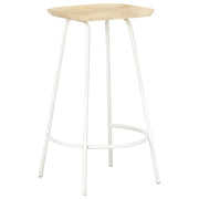 Sgabelli da Bar 2 pz in Legno Massello di Mango 320649
