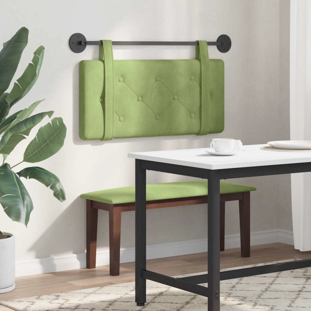 Testiera | Testata sospesa Verde chiaro Velluto