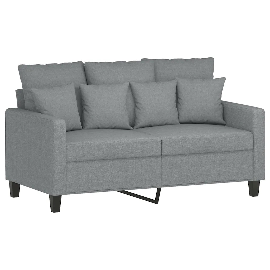 Divano a 2 Posti-Sofa 2 Posti Grigio Chiaro 120 cm in Tessuto 437195