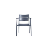 SEDIA C/BRACCIOLI REGNUM ANTRACITE- 1,0 pz