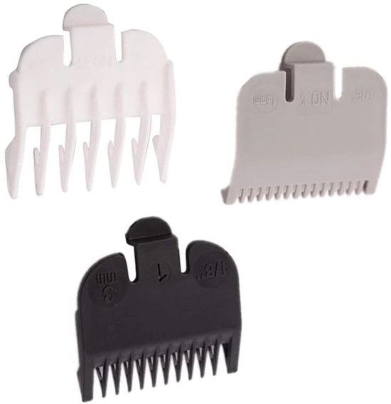 Set accessori per elettrica a tre pezzi - set di protezione per capelli - set di limitazione di guida - ideale per tondeuse - opzetkam - duraturo e leggero