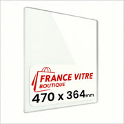 470 x 364 x 4 mm - Vetro per stufa a legna - vetro camino di ricambio - vetro per caminetto resistente al fuoco - France Vitre