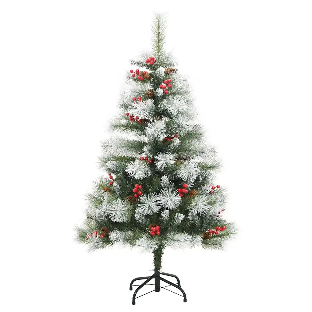 Albero di Natale artificiale Verde e bianco 150 cm 3395175
