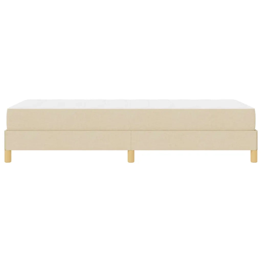 Letto a molle con materasso Crema 80 x 200 cm Tessuto 3398526