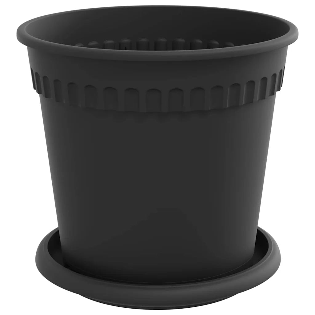 Vasi per Piante 6 pcs Nero Ø 17 x 14 cm Plastica 3403260