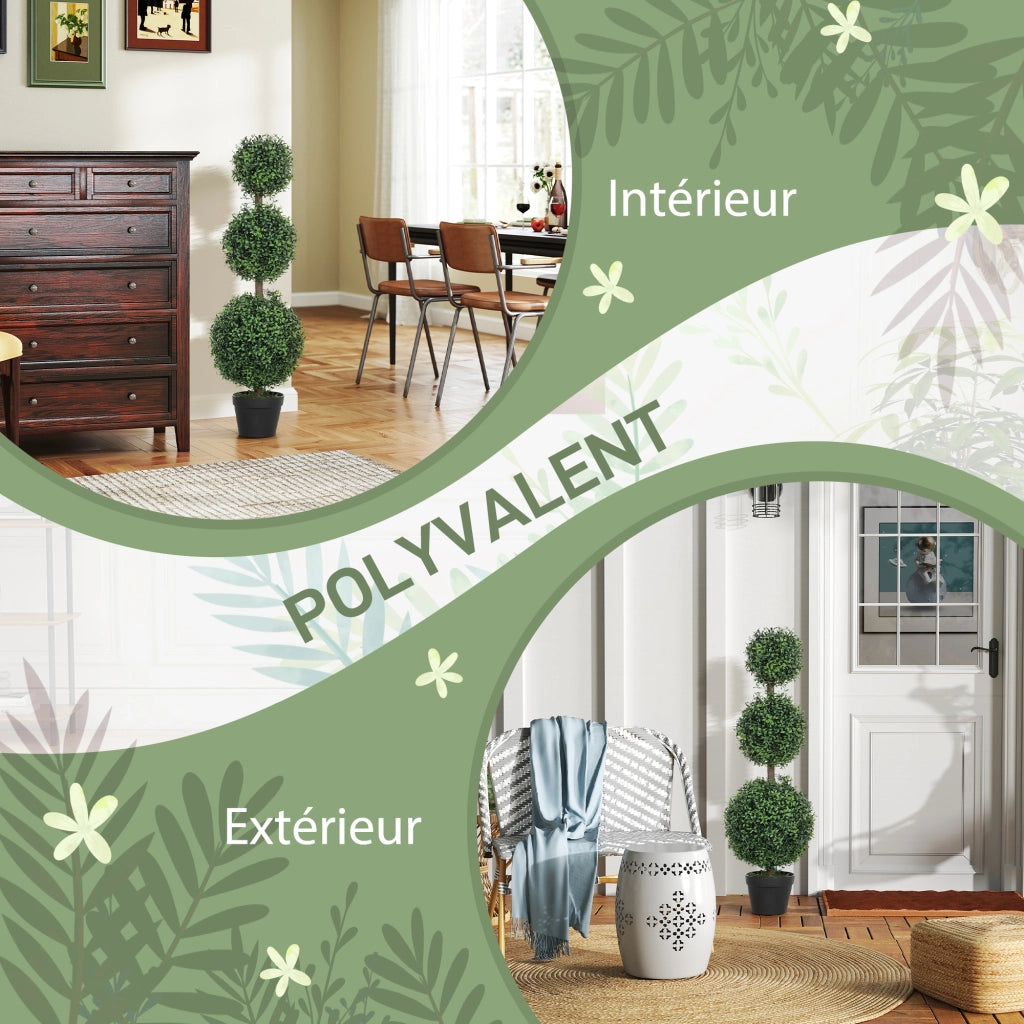 Albero Topiario Artificiale con Vaso ¨C Minimal ¨C Verde 101 cm