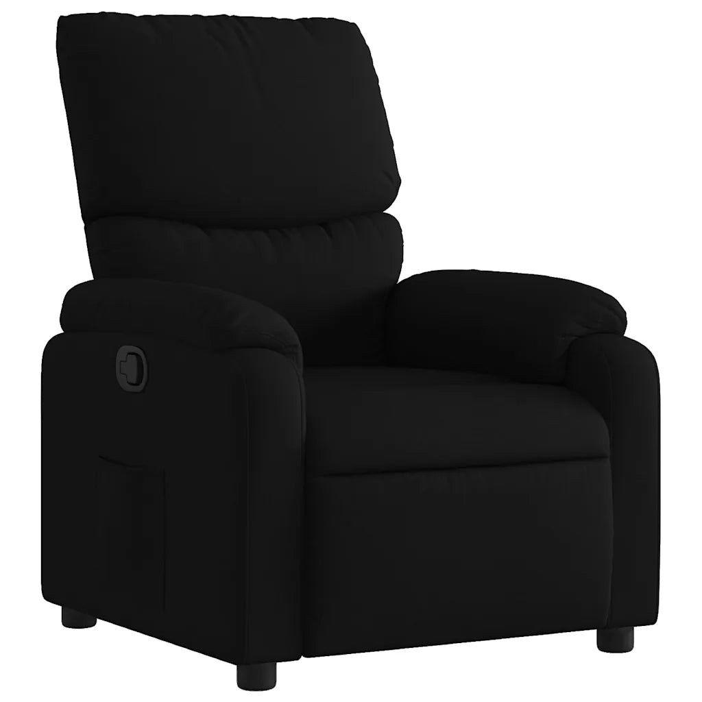 Poltrona reclinabile in tessuto nero 3205682