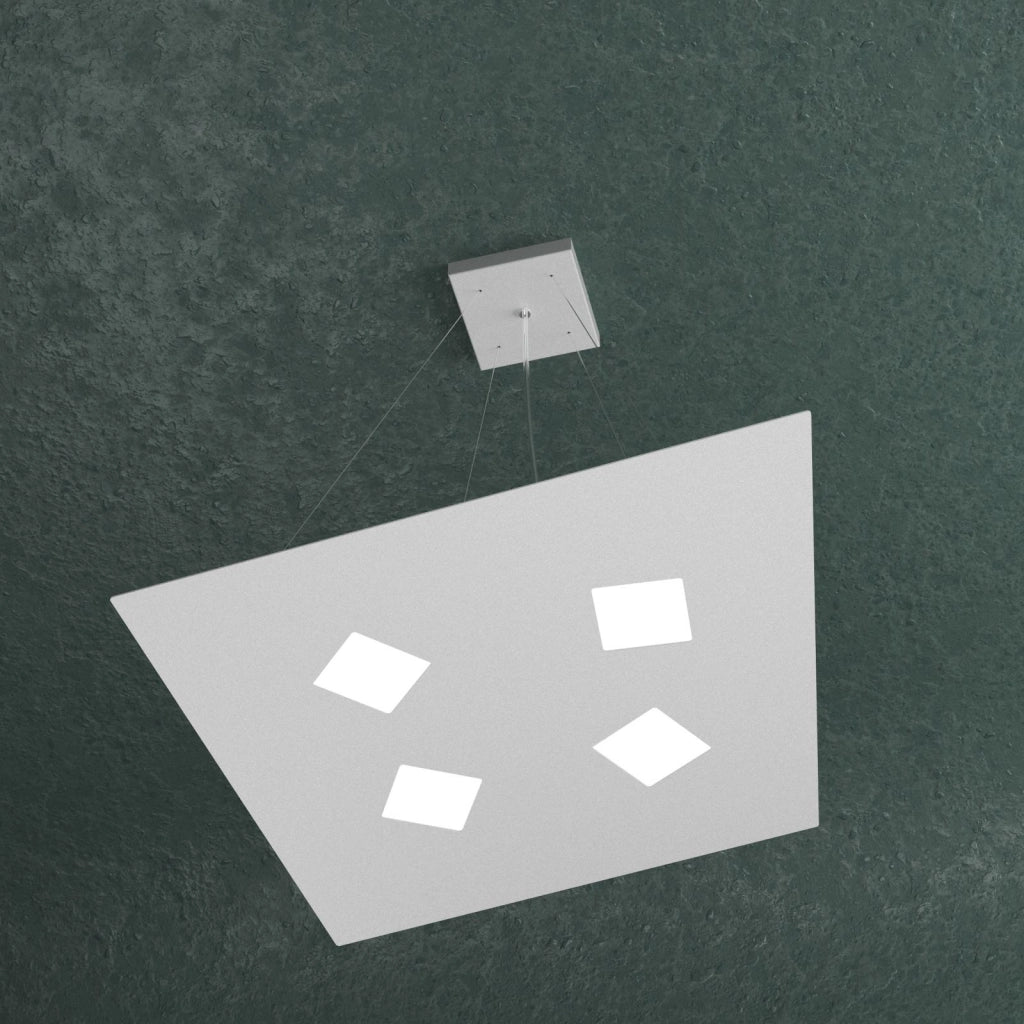 NOTE SOSPENSIONE 4+2 LUCI BIEMISSIONE LUCI GRIGIO 1140-S4+2-GR