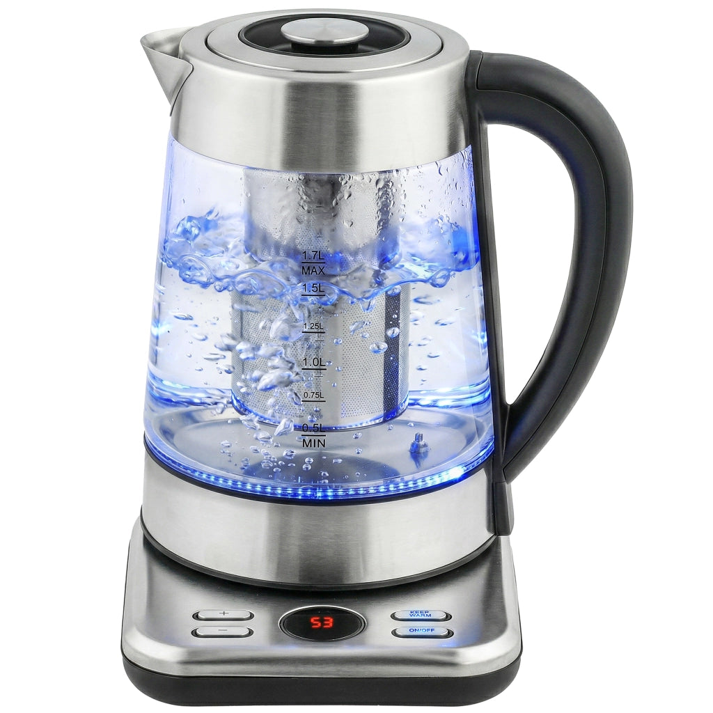 Bollitore Elettrico 1.7L ¨C Xylo ¨C 2200W con Infusore e Termostato Strix