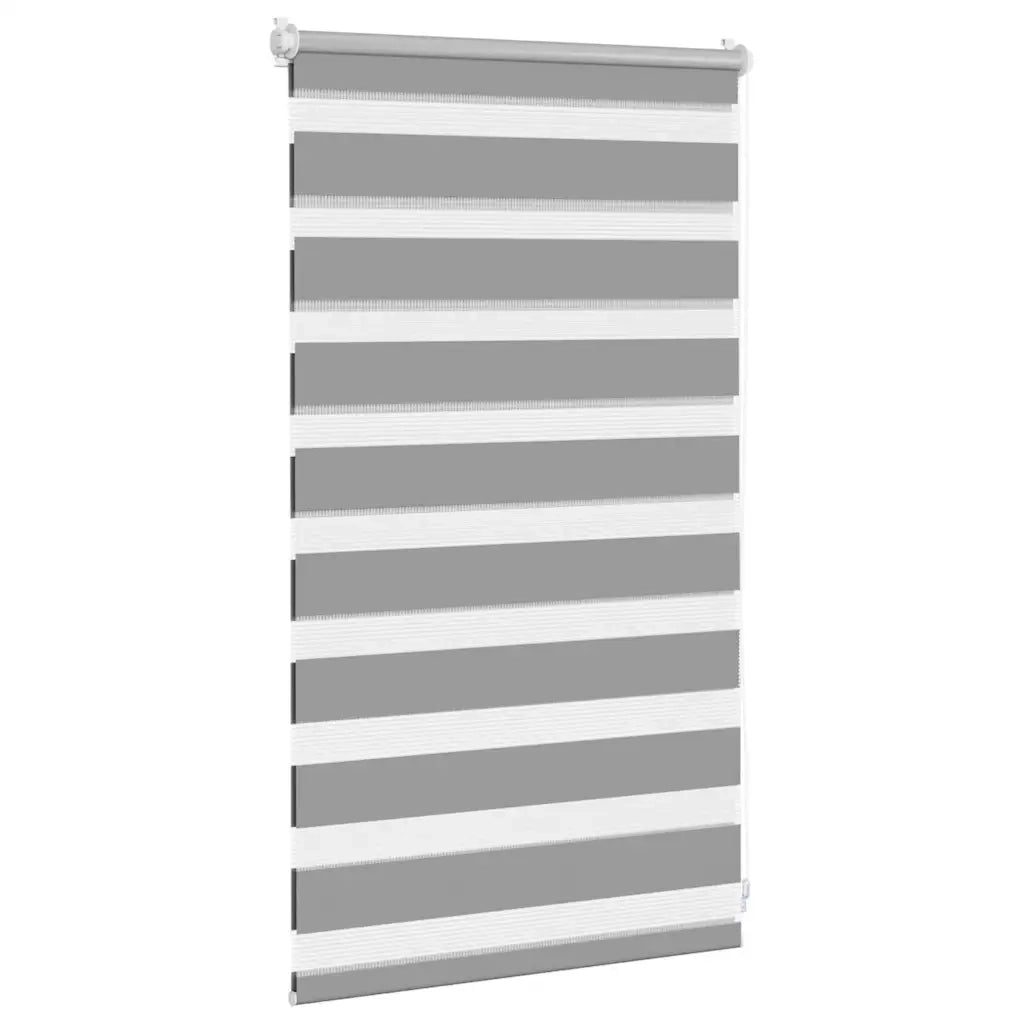 Tenda a rullo | Tenda avvolgibile zebra 50,9x100 cm Tessuto Larghezza 46,7 cm grigio