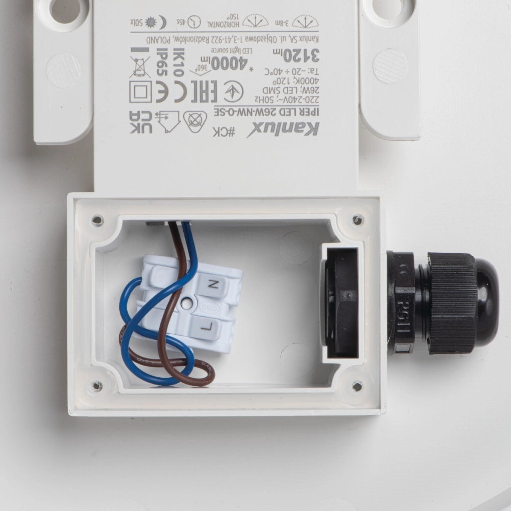 Plafoniera LED con sensore 35cm 35W bianca Kanlux Iper