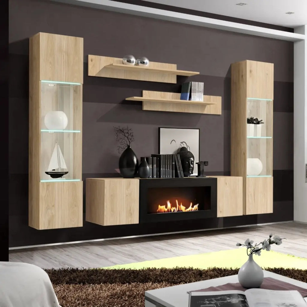 Scaffale FLY – Set di 2 – Rovere chiaro