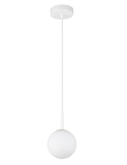 Lampada a sospensione moderna bianca vetro Gama G9 Sigma