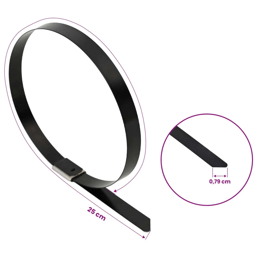 Fascetta per Cavi 250 pz 7,9 x 250 mm Nero 42029367