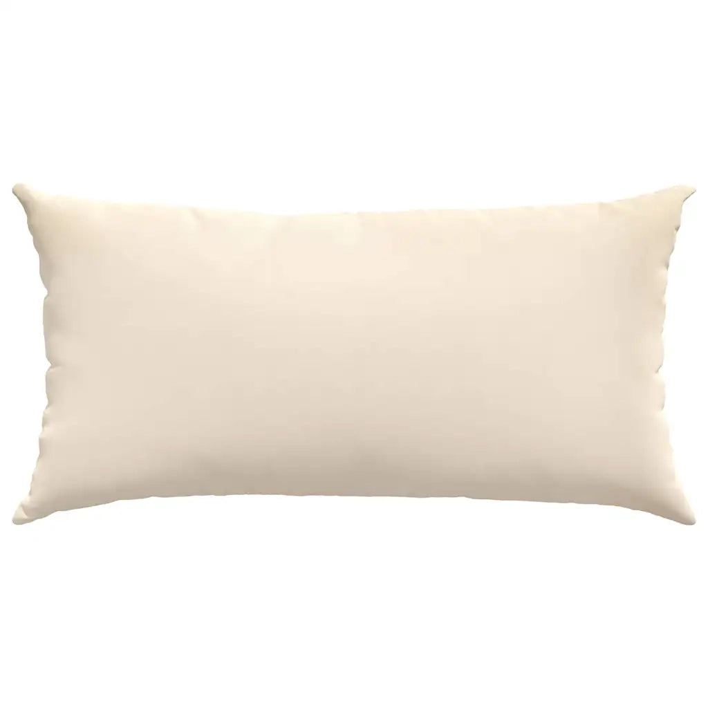 Cuscini da Divano 2 pz-Set di 2 Cuscini per Sofa Beige 80 x 40 cm Tessuto