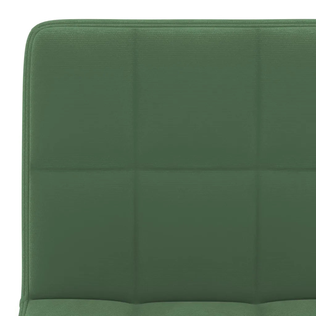 Sgabelli da Bar 2 pz Verde Scuro in Velluto 334308