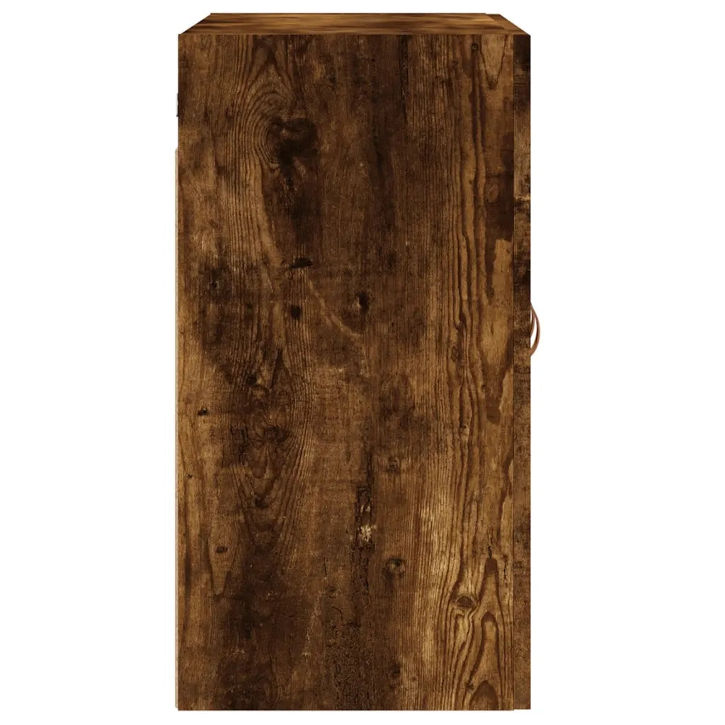 Mobiletto a parete pratico in legno composito 60 x 31 x 60 cm stile moderno finitura rovere affumicato 02_0048789
