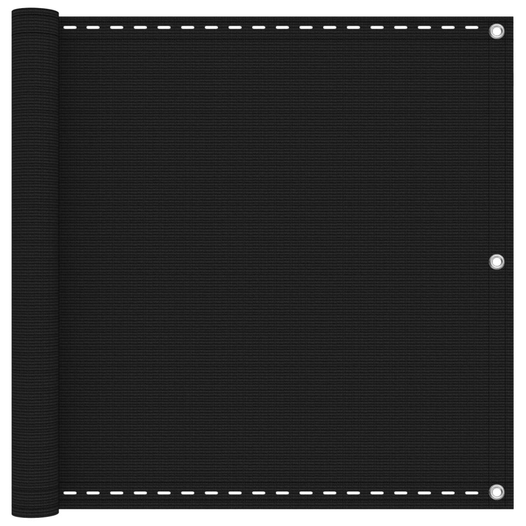 Schermo da balcone Nero 75 x 800 cm HDPE e alluminio 4003042