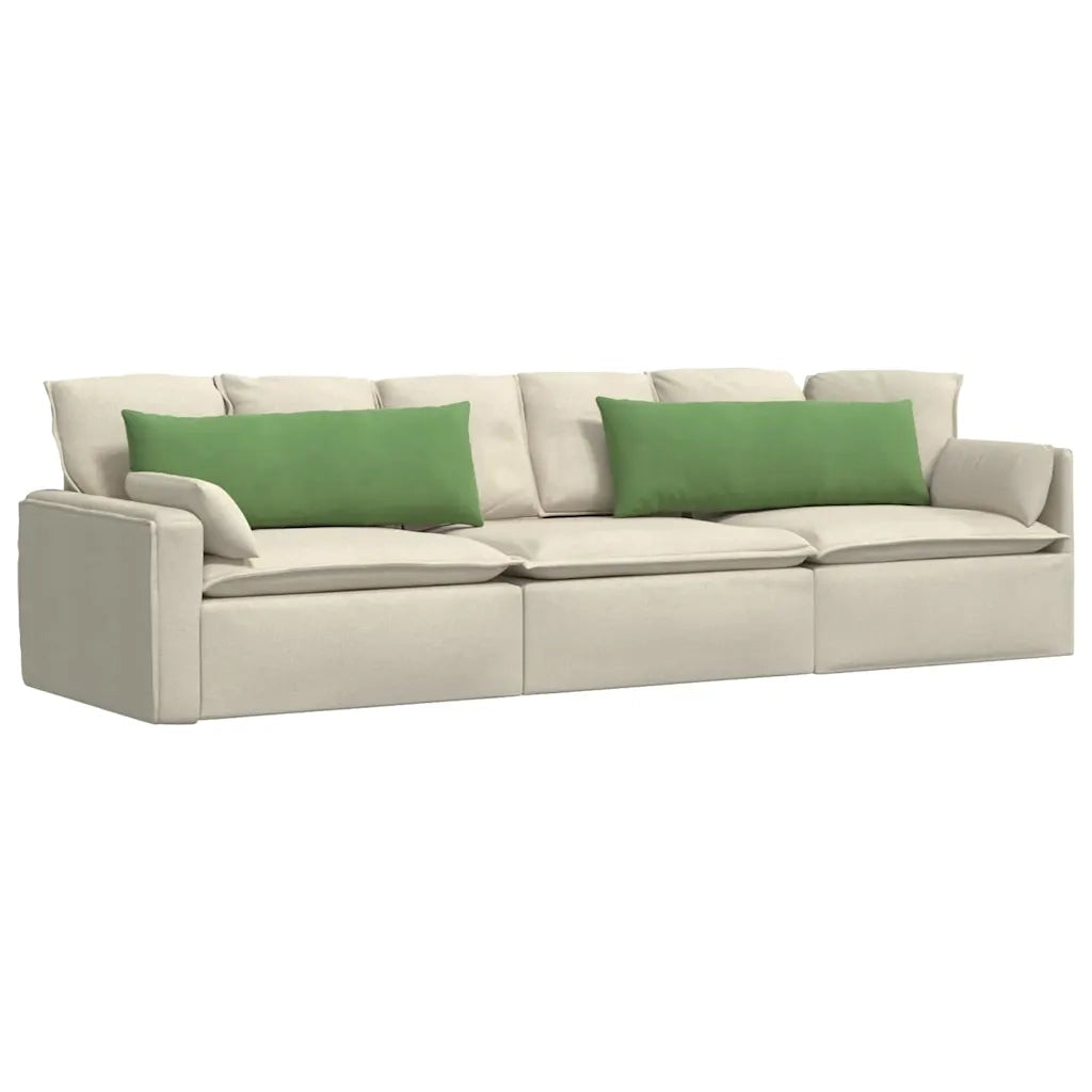 Cuscini da Divano 2 pz-Set di 2 Cuscini per Sofa Verde chiaro 120 x 40 cm