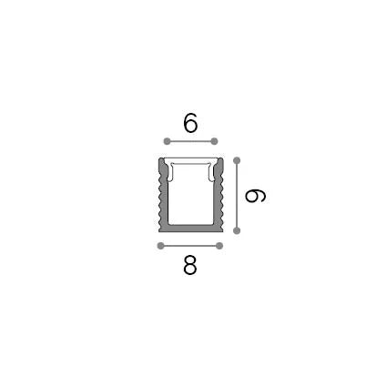 Slot Sur D08Xd09 3000 mm Nero Alluminio Ideal Lux Collezione SLOT