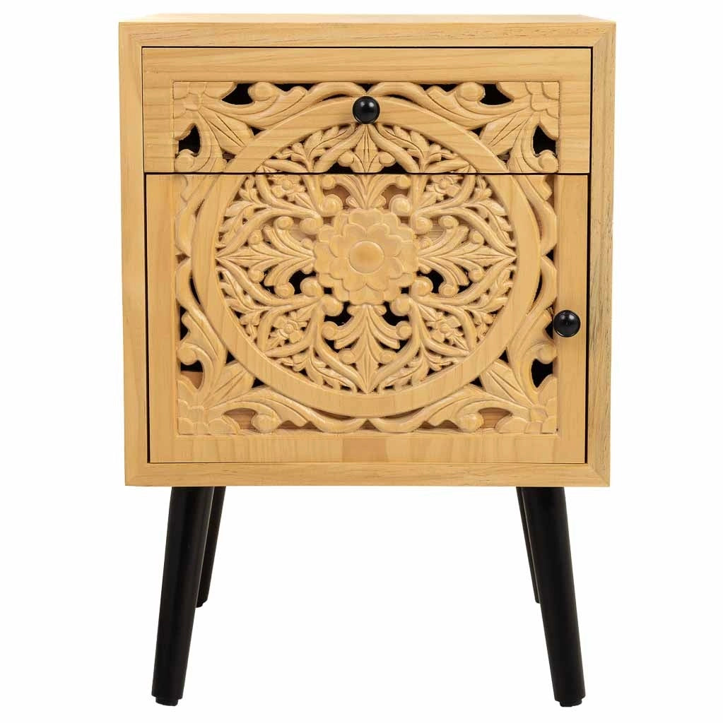 Tavolino in legno marrone 45x35x60h cm