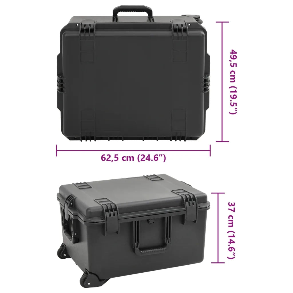 Valigetta da Volo Portatile Nera 62,5x49,5x37 cm in PP 4007253