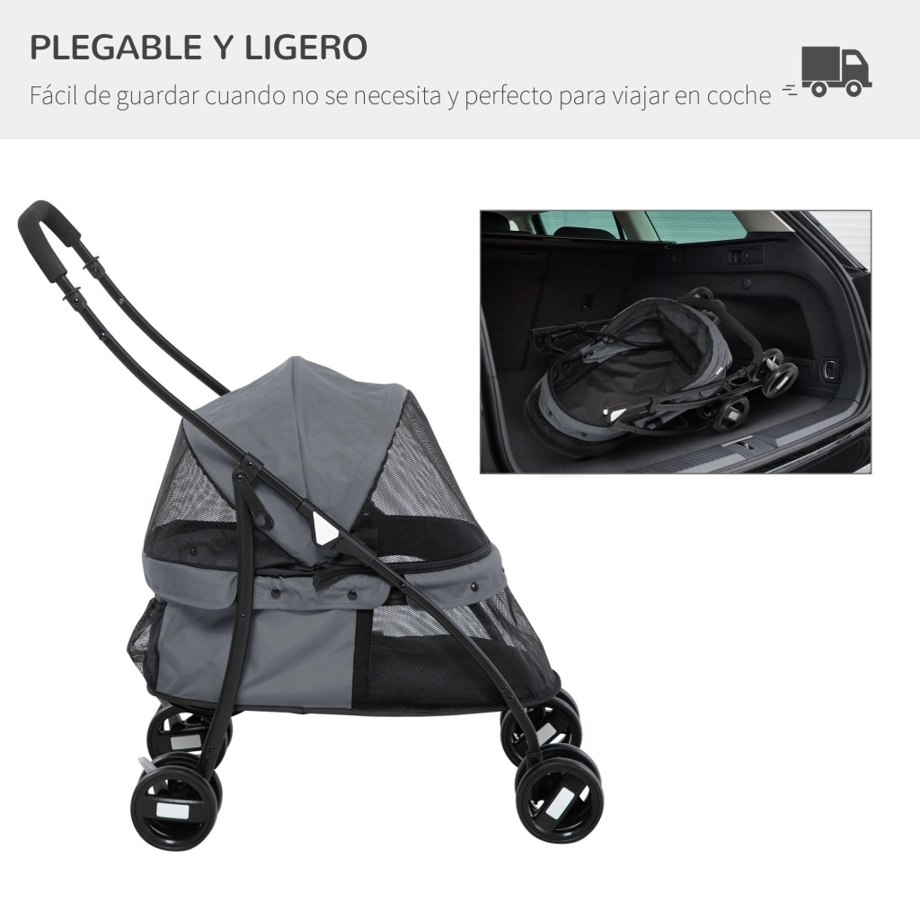 Casetta per Cani Piccoli Pieghevole ¨C Minimal ¨C Grigio Acciaio