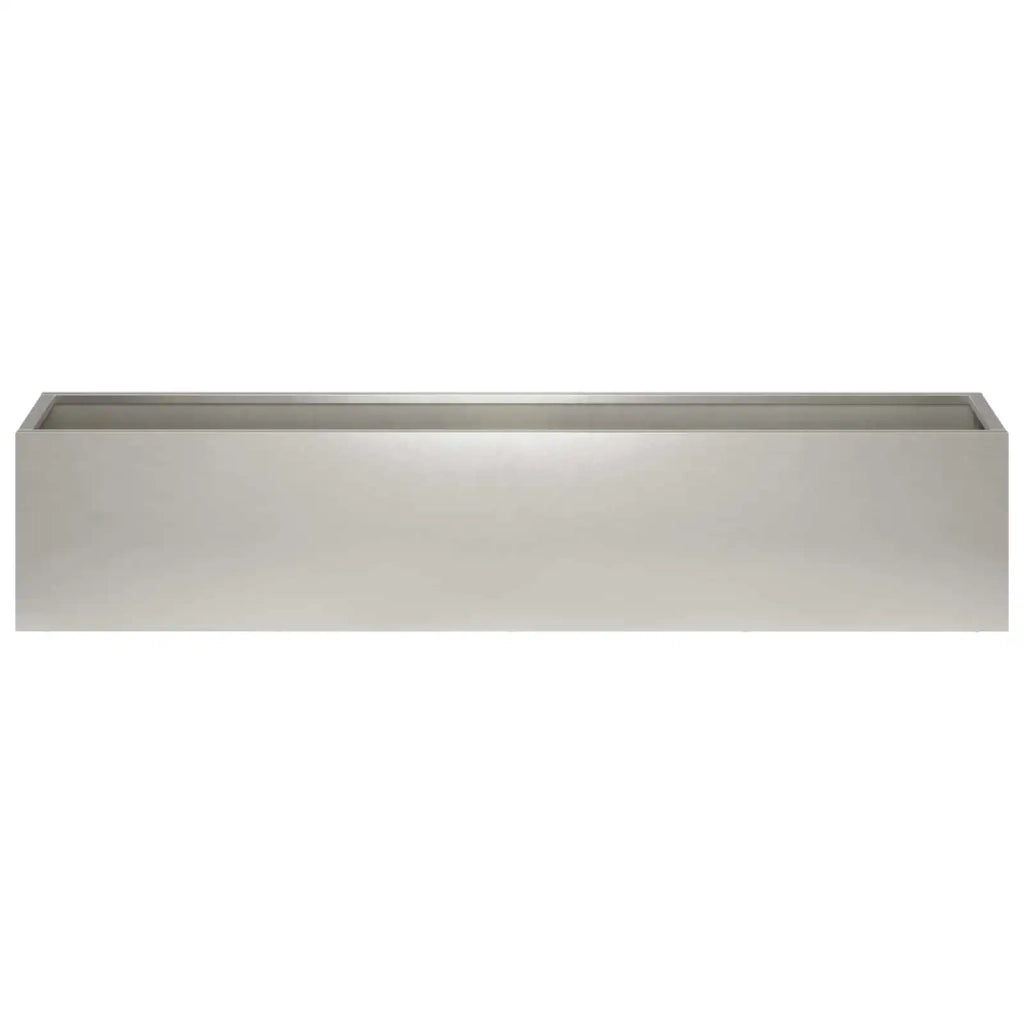 Vaso da giardino Argento 80 x 20 x 20 cm Acciaio Inox 8005170