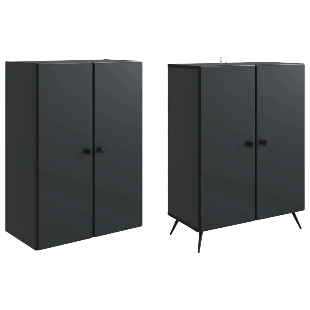 Set di armadi 2 pz Nero Legno ingegnerizzato 3416863