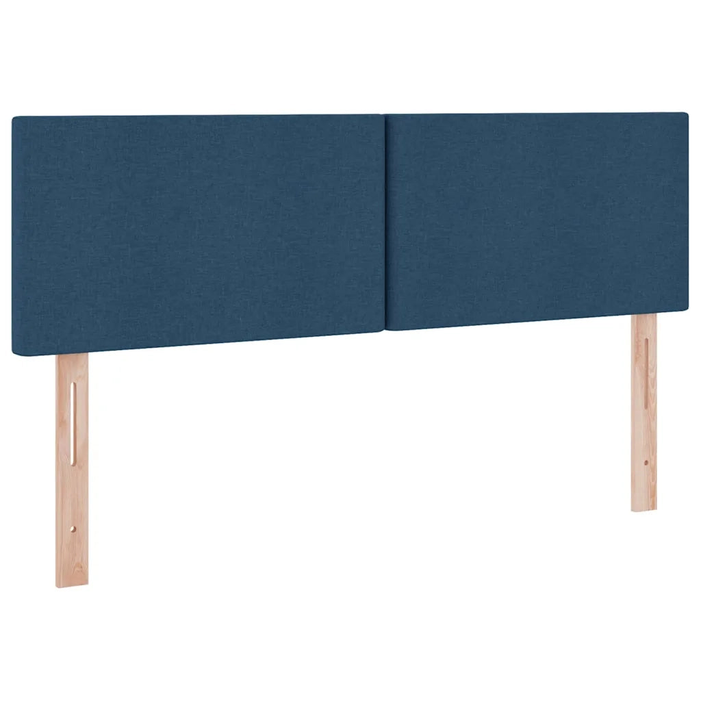 Letto con contenitore e LED con led Blu 140 x 200 cm Tessuto 3371090