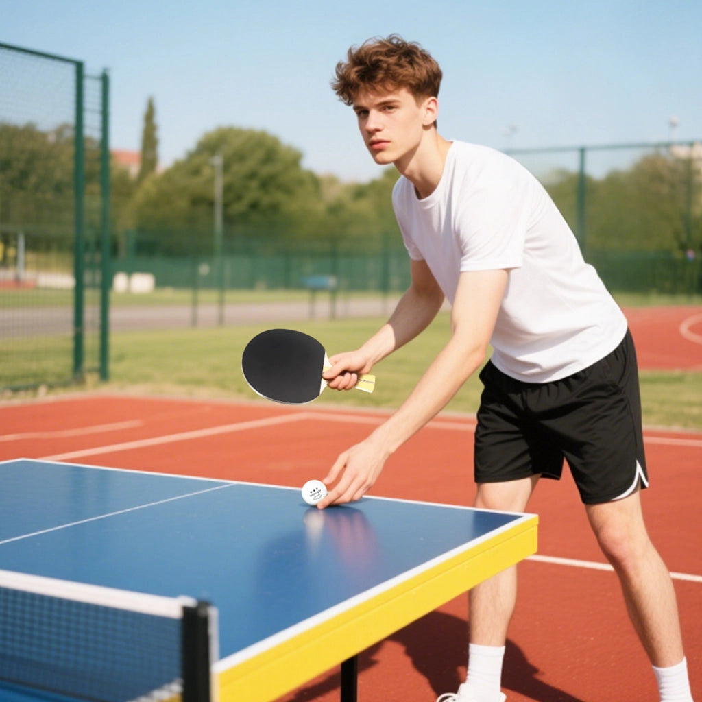 Set Ping Pong con 4 Racchette 8 Palline e Custodia ¨C Minimal ¨C Rosso