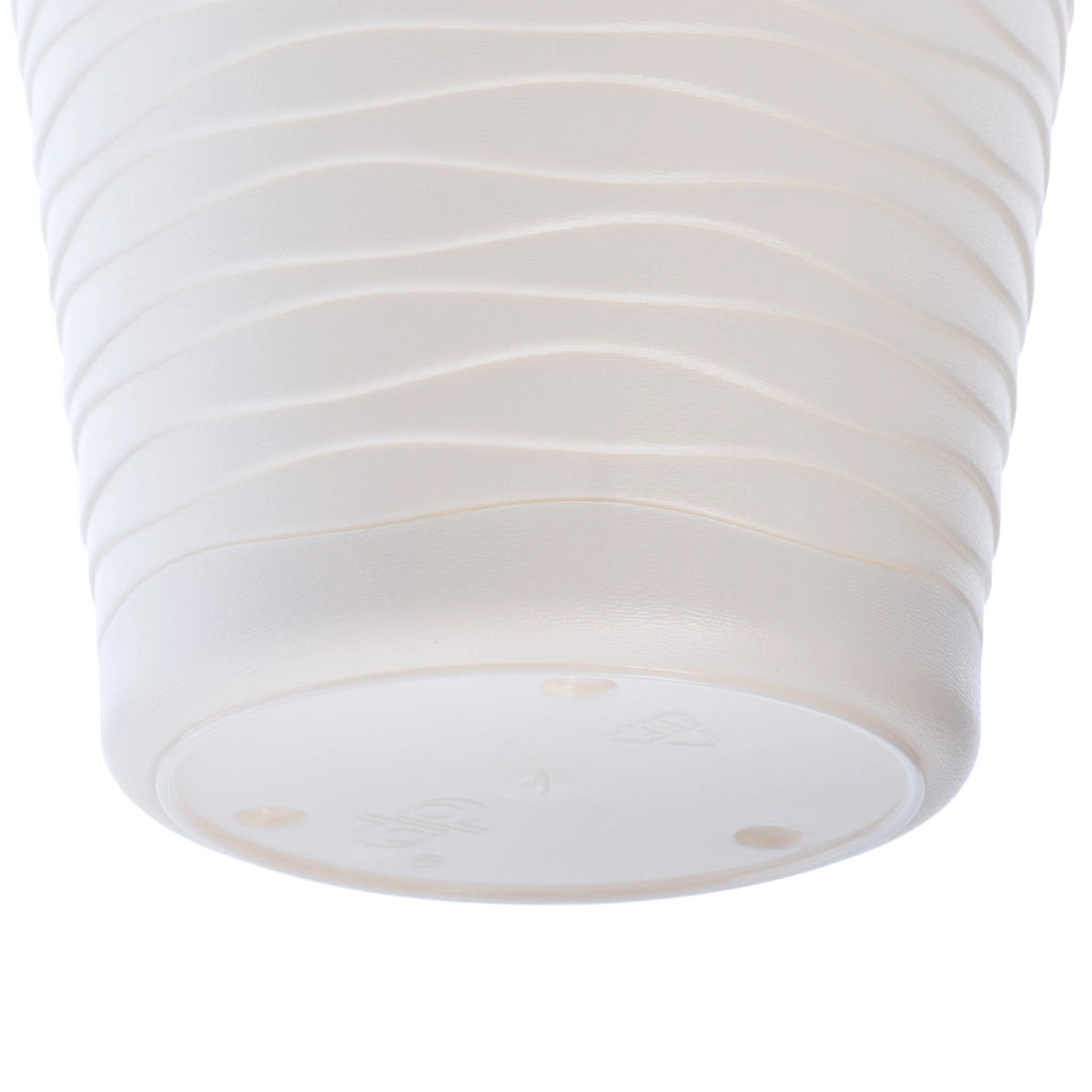 Vaso da fiori KADAX da 19 cm con coperchio e supporto, supporto per fiori in plastica