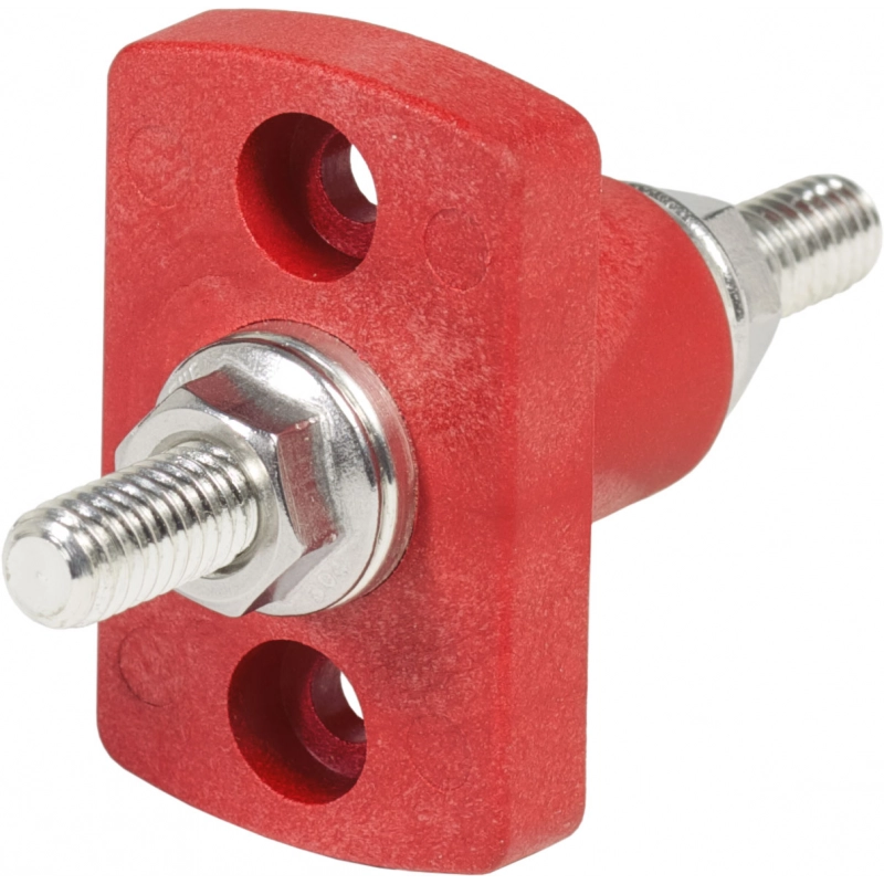 CONNETTORE PASSANTE Ø M8 ROSSO