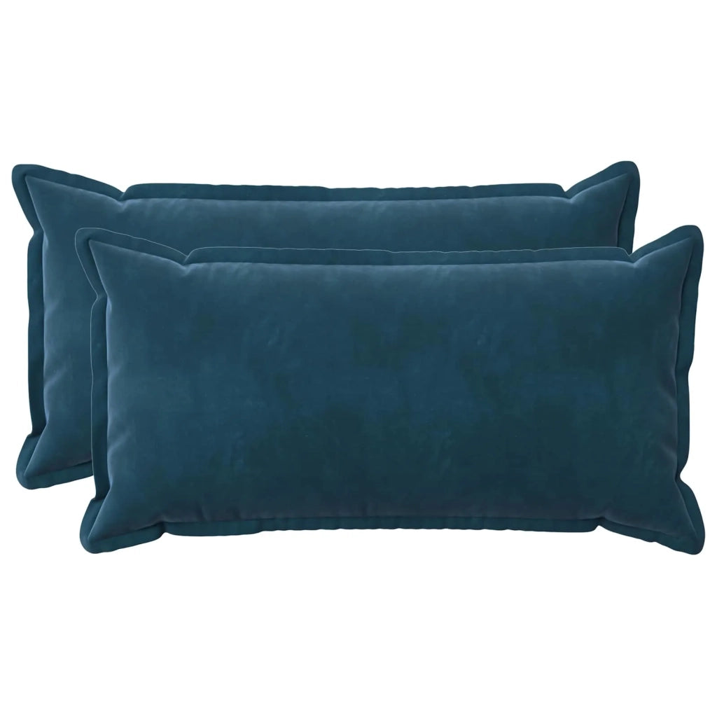Cuscino con cuscino HOUTEN 2 pz Blu Velluto 933850
