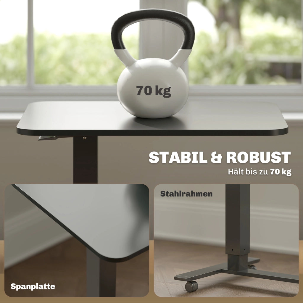 Banco Regolabile ¨C Minimal ¨C Nero 65x48x70-110 cm
