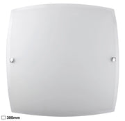 Plafoniera quadrata vetro opale 30cm E27 Rabalux Nedda