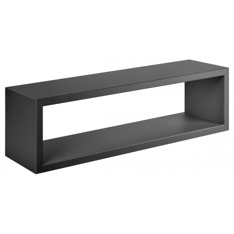 Mensola da Muro Regolo, Pensile Bagno, Mensola da Parete, Scaffale da Parete, 60x17 p15.5 cm, Nero - Made in Italy